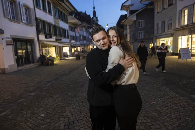 <p>Grosse Liebe: Mit Larissa ist Noe seit drei Jahren zusammen.</p>