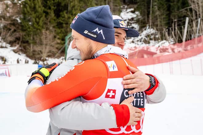 <p>Gute Freunde: «Das ist im Skisport sicher sehr besonders: Wir freuen uns wirklich von Herzen für die anderen», sagt Odi.</p>