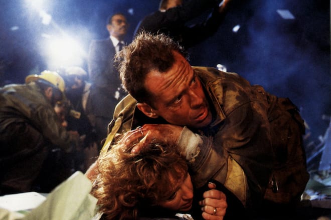 <p>Schwitzig: Bruce Willis als Polizist John McClane in «Die Hard». Die Actionreihe spielte mehr als 2,5 Milliarden Dollar ein.</p>