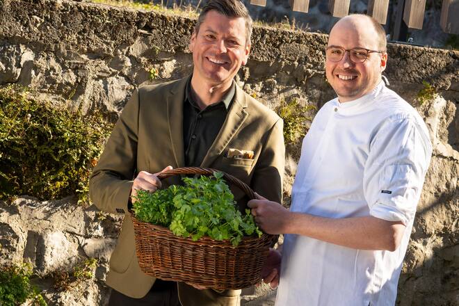 <p>Peter Durrer ist Gastgeber und David Zurfluh Küchenchef im Culinarium Alpinum, dem Kompetenzzentrum für alpine Kulinarik in Nidwalden.</p>