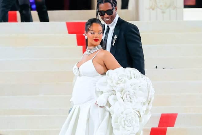 <p>Rihanna und ASAP Rocky an der MET Gala. Bald sind sie dreifache Eltern. </p>