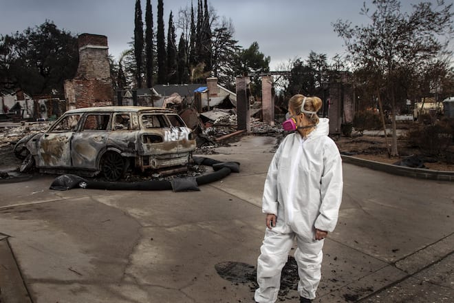 <p>Ihr Quartier in Altadena liegt in Trümmern: «Wir kämpfen um unsere Gesundheit und unsere Rechte», erklärt Korinna Sehringer.</p>
