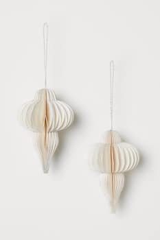 2er-Pack Weihnachtsschmuck