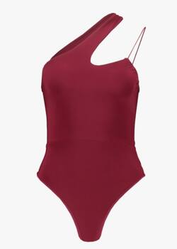 ASYMMETRIC DOUBLE STRAP BODYSUIT - Top