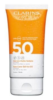 Gel-en-Huile Solaire Corps UVB/UVA 50