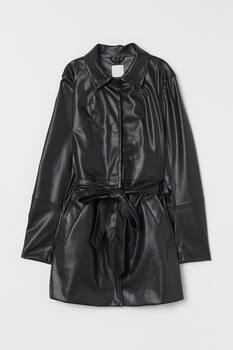 Mantel aus Lederimitat