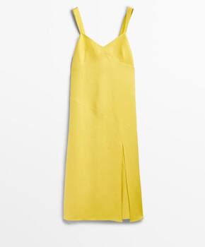 Leinenkleid mit Schleife am Rücken