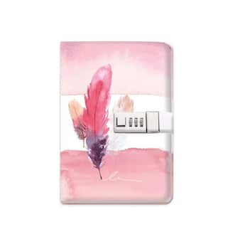 Trötsch Tagebuch mit Zahlenschloss Feather Orell Füssli