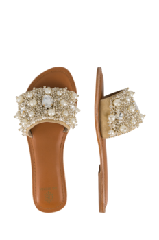 Sandale Goldfarben Globus