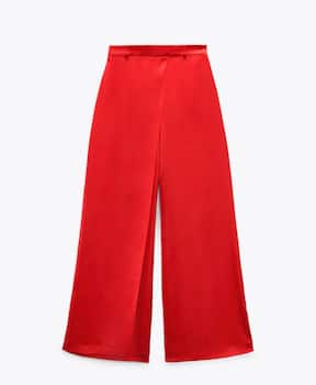 Satinierte Hose von Zara