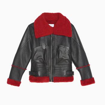 Velourslederjacke von Sandro