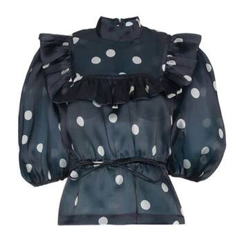 Polka Dot Bluse Ganni