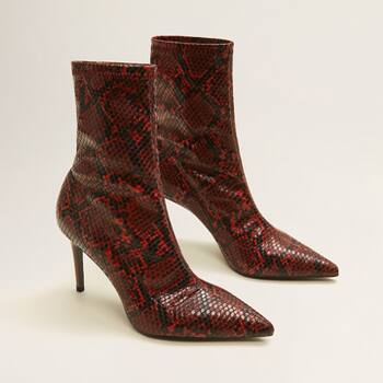 Snake Ankle Boots