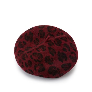 Trend Mode Herbst Winter Beret mit Leopardenmuster
