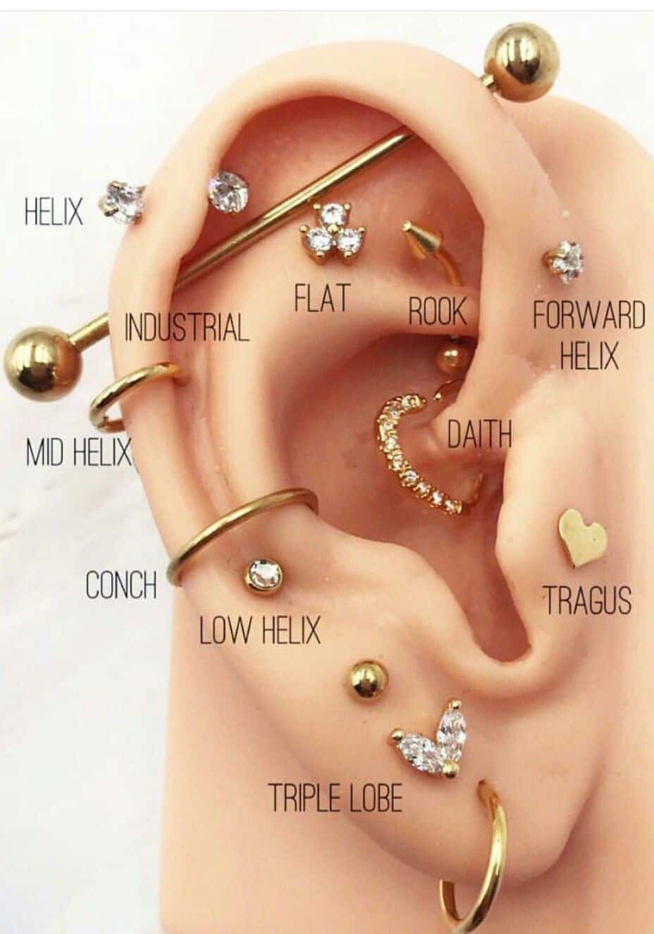 Welcher Ohr Piercing tut am wenigsten weh?
