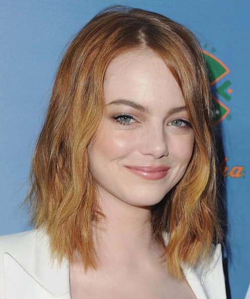 WEST HOLLYWOOD, CA - MAY 27: Actress Emma Stone arrives at the Los Angeles Premiere "Aloha" at The London West Hollywood on May 27, 2015 in West Hollywood, California. (Photo by Jon Kopaloff/FilmMagic)