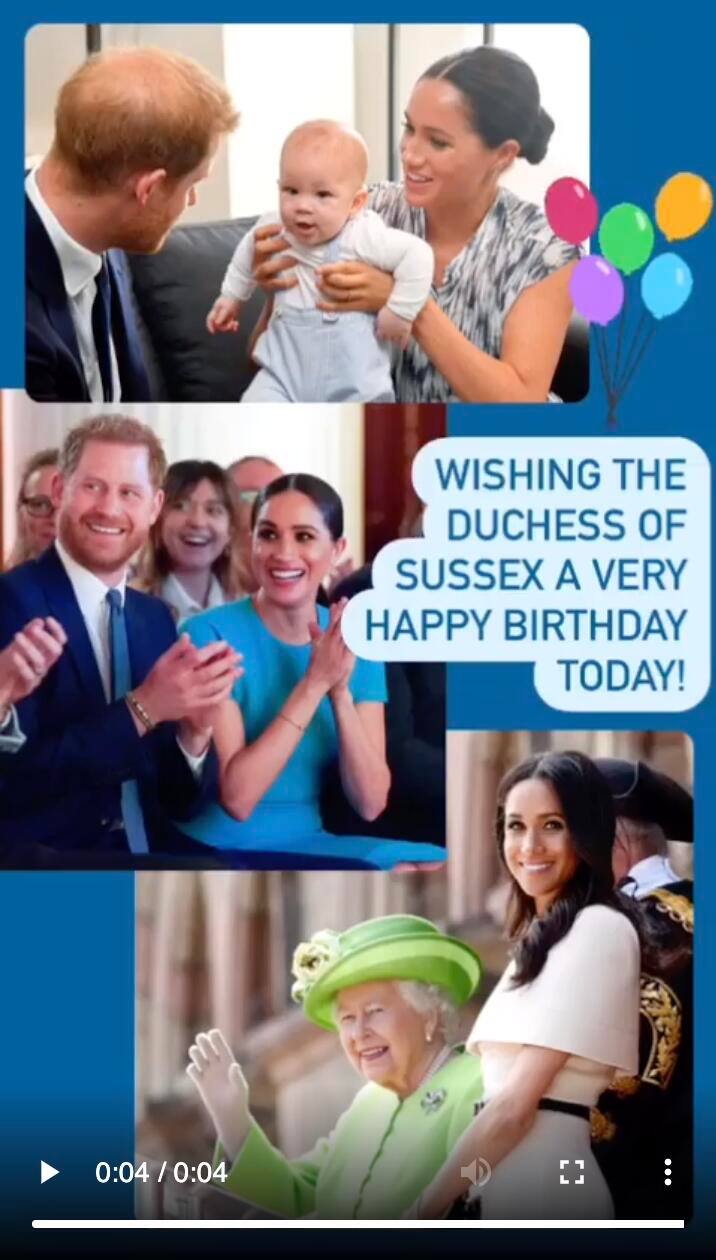 Queen gratuliert Meghan zum Geburtstag